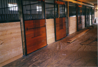 Custom horse barn structure